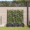 vidaXL Macetero de Jard&iacute;n 3 pcs Negro Acero