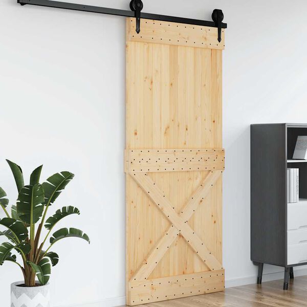 vidaXL Puerta NARVIK madera maciza pino 100x210 cm