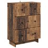 vidaXL Cajonera Madera envejecida 66 x 34,5 x 90 cm