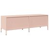 vidaXL Mueble para TV acero laminado en frío rosa 135x39x43,5 cm