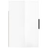 vidaXL Mesitas de noche de pared 2 uds blanco brillante 50x30x47 cm