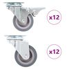 vidaXL Ruedas giratorias 24 unidades 50 mm
