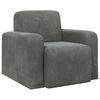 vidaXL Sill&oacute;n Gris oscuro Terciopelo