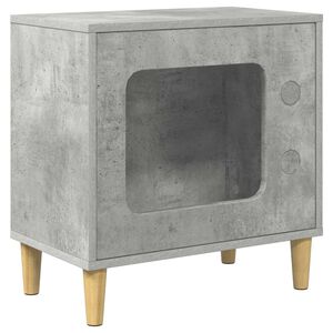 vidaXL Casa para Gatos Concreto 51 x 30 x 52 cm Madera de ingenier&iacute;a