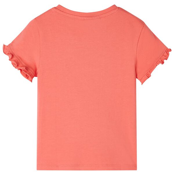Camiseta infantil de manga corta coral 104