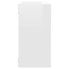 vidaXL Estantes cubo de pared 2 unidades blanco brillo 30x15x30 cm