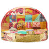 vidaXL Puf tela patchwork 100x20 cm
