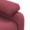 vidaXL Sillón reclinable de tela rojo tinto