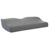 vidaXL Almohada con almohada Gris 60 x 34 x 11 cm Poli&eacute;ster
