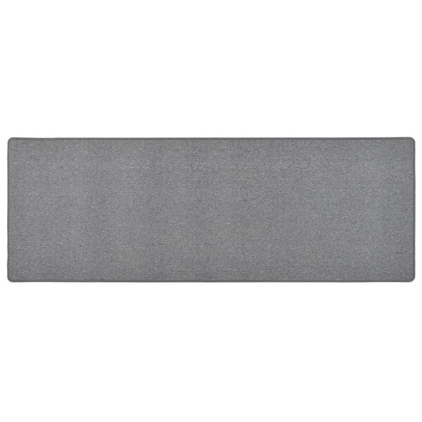 vidaXL Alfombra de pasillo gris oscuro 80x250 cm