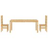 vidaXL Juego de comedor Panama 3 pzas madera maciza de pino