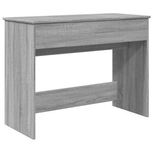 vidaXL Tocador con espejo color gris Sonoma 100x45x76 cm