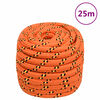 vidaXL Cuerda de barco polipropileno naranja 20 mm 25 m