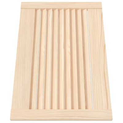 vidaXL Puerta de armario de lamas 4 uds madera de pino 39,5x59,4 cm