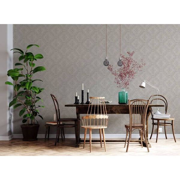 Noordwand Papel pared Topchic Tone On Tone Diamonds beige metalizado