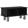 vidaXL Soporte de TV Roble Negro 68,5 x 35 x 35 cm