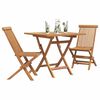 vidaXL Conjunto de Comedor de Jard&iacute;n 3 pcs Marr&oacute;n