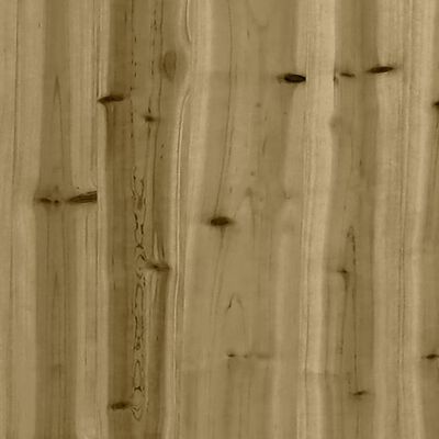 vidaXL Taburete de jardín madera de pino impregnada 120x80 cm