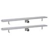 vidaXL Desag&uuml;e ducha lineal 2 pzs burbuja 1030x140 mm acero inoxidable