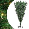 vidaXL &Aacute;rbol de Navidad artificial preiluminado al rev&eacute;s con set de bolas