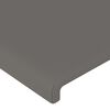 vidaXL Cabeceros cuero sint&eacute;tico gris 180x5x78/88 cm