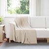 vidaXL Mantitas de Sof&aacute; 24 pcs Beige 170 x 130 cm Lana