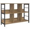 vidaXL Estante de libros 6 niveles 102 x 32 x 72,5 cm Roble artisan