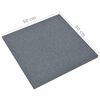 vidaXL Losetas de goma protección de caídas 18 uds gris 50x50x3 cm