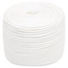 vidaXL Cuerda de barco polipropileno blanco intenso 10 mm 25 m