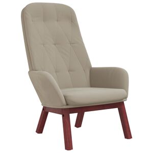 vidaXL Sill&oacute;n de relax de terciopelo gris claro