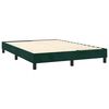 vidaXL Cama box spring con colch&oacute;n terciopelo verde oscuro 140x200 cm