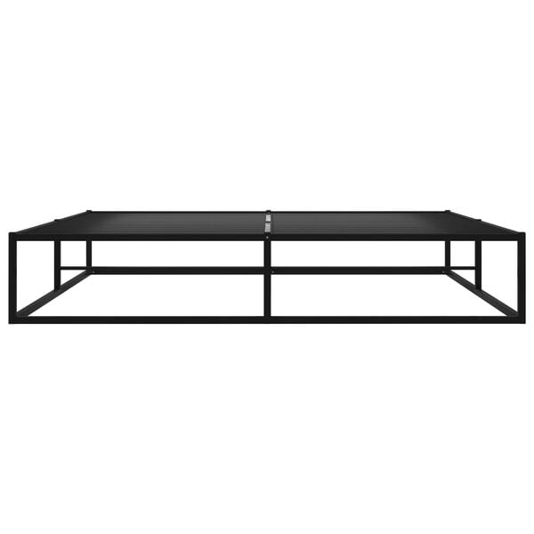 vidaXL Estructura de cama sin colchón metal negro 200x200 cm