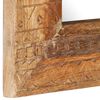 vidaXL Espejo tallado a mano madera maciza de mango 50x50x2,5 cm