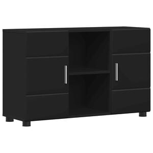 vidaXL Aparador FLORIN 88,5 x 30,5 x 55,5 cm Negro