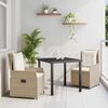 vidaXL Conjunto de Comedor de Jard&iacute;n 3 pcs Beige y Gris Claro