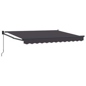 vidaXL Toldo retr&aacute;ctil manual Antracita 2,5 x 2 m