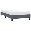 vidaXL Estructura de cama sin colchón terciopelo gris oscuro 80x210 cm