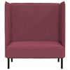 vidaXL Sofa de Espalda Alta Rojo vino tinto 109 x 56 x 121 cm tela