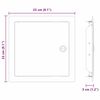 vidaXL Panel de acceso 2 pcs Blanco 20 x 20 cm Acero