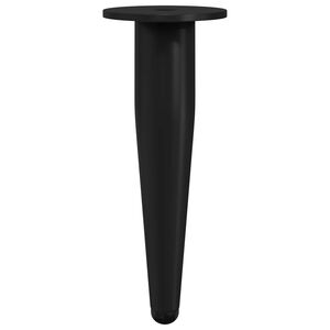 vidaXL Patas de Muebles 2 pcs Negro &Oslash; 40 x 98 mm Hierro