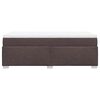 vidaXL Cama box spring con colchón tela marrón oscuro 90x200 cm