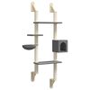 vidaXL &Aacute;rbol rascador para gatos de pared gris oscuro 180 cm