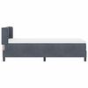 vidaXL Cama tipo Box Spring Gris oscuro 200 x 80 cm Terciopelo