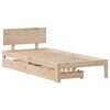 vidaXL Estructura cama con cajones madera maciza pino 100x200 cm