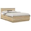vidaXL Estructura de cama con cabecera Roble Sonoma 140 x 200 cm