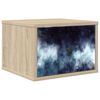 vidaXL Mesita de noche de pared RAALTE Roble Sonoma 36 x 33 x 25 cm