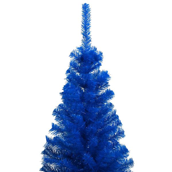 vidaXL &Aacute;rbol de Navidad preiluminado con luces y bolas azul 120 cm
