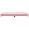 vidaXL Cama box spring sin colchón terciopelo rosa 180x220 cm
