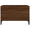 vidaXL Mueble discos madera contrachapada roble marr&oacute;n 74,5x38x48 cm
