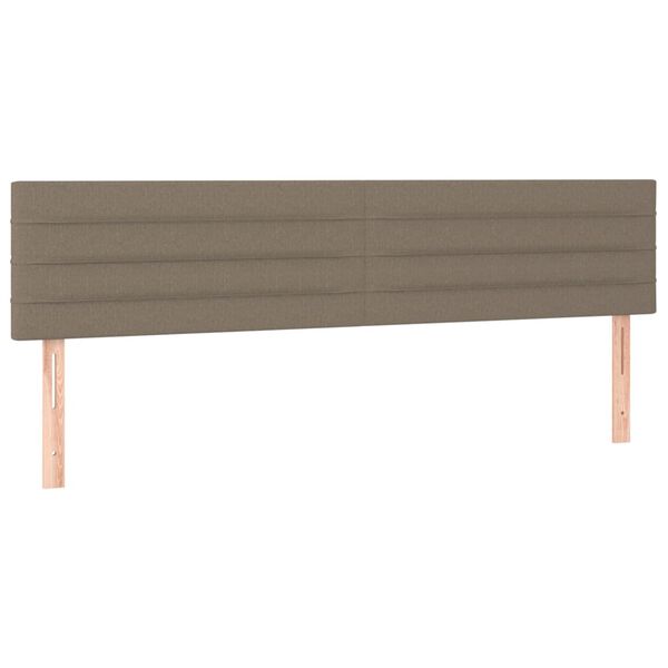vidaXL Cabeceros tela gris taupe 180x5x78/88 cm
